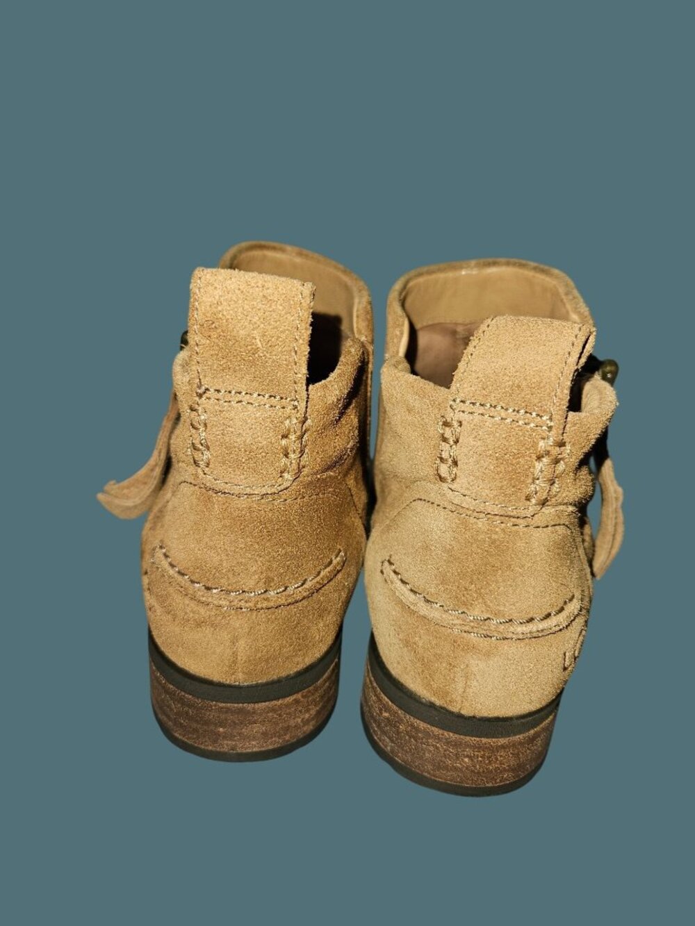 Ugg Upper Suede Side Zip Aureo Ankle Booties Women Size 6.5 - Picture 8 of 10